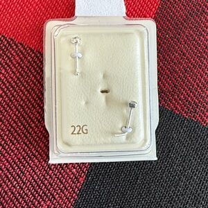 Unbranded Sterling Silver Nose rings jewelry Set of 2 New